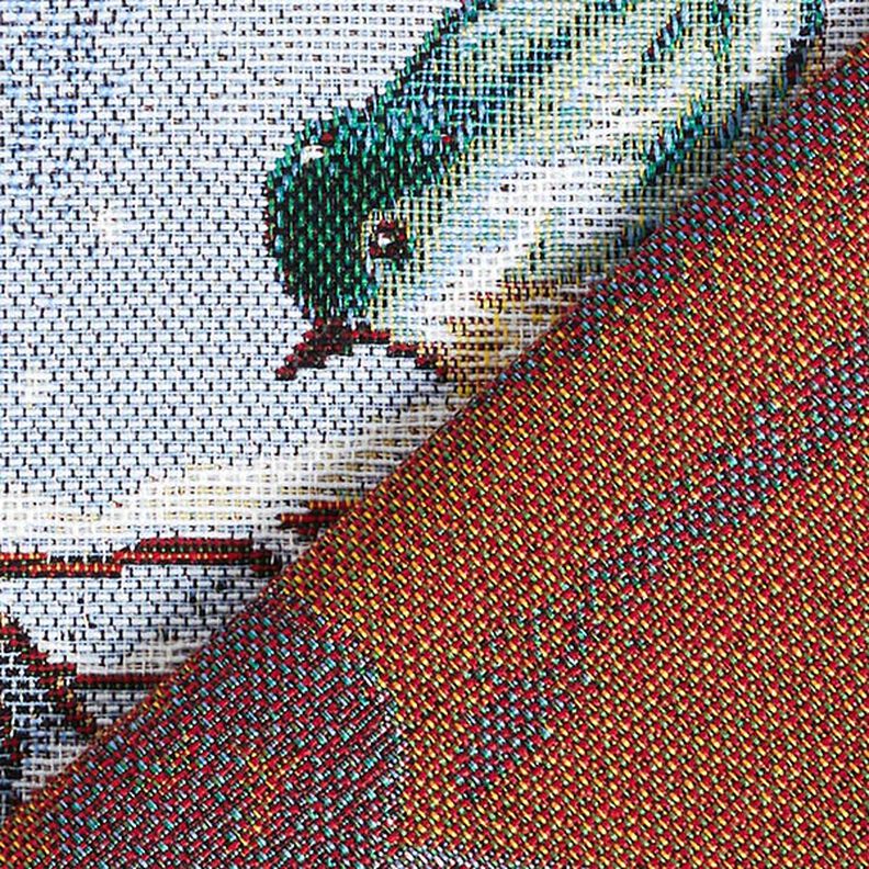 panneau décoratif Gobelin Chat avec cadeaux – bleu clair/carmin, image number 4