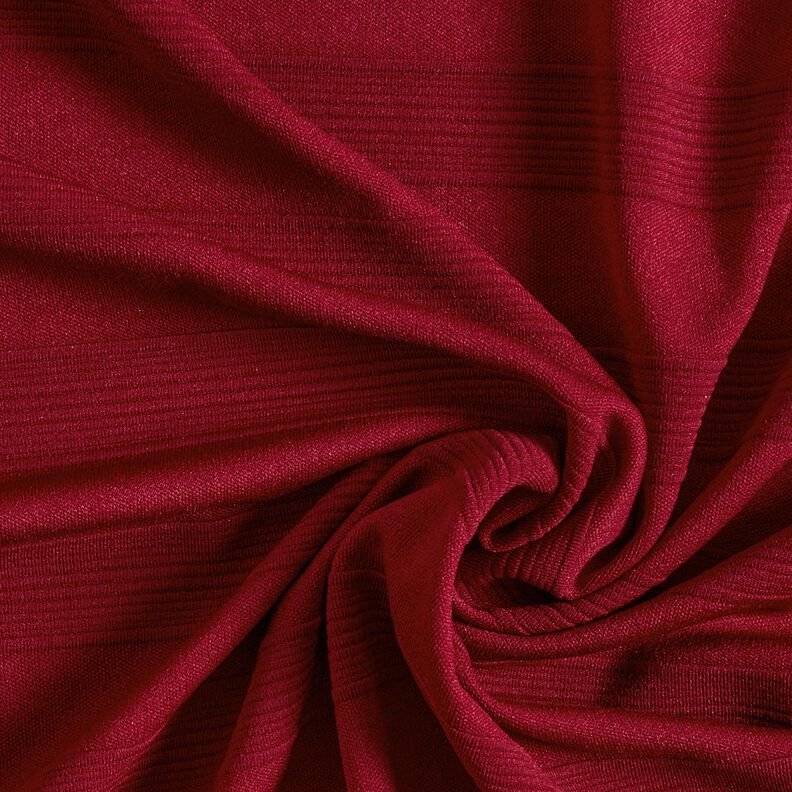 Jersey larges rayures structurées – rouge bordeaux,  image number 3