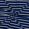 Jersey éponge rayures – bleu nuit/ivoire,  thumbnail number 3