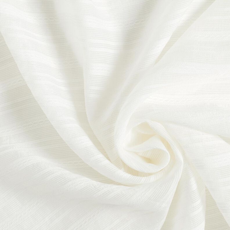 Tissu léger pour blouse transparent à rayures – blanc,  image number 3