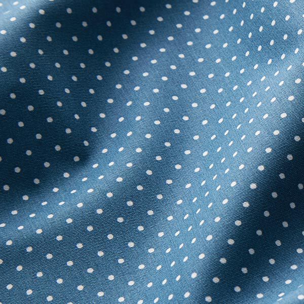 Coton enduit petits pois – bleu jean,  image number 3
