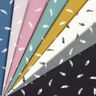 Jersey coton Plumes – moutarde,  thumbnail number 5