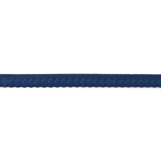 Bande à border élastique Dentelle [12 mm] – bleu marine, 
