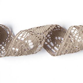 Dentelle au fuseau Roots [60 mm] - taupe, 