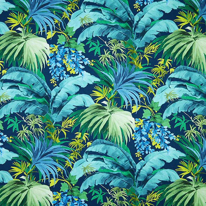 Tissu de décoration semi-panama Polinesia – bleu/vert,  image number 1