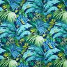 Tissu de décoration semi-panama Polinesia – bleu/vert,  thumbnail number 1