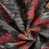 Tissu de décoration Gobelin Losanges Ethno – carmin/noir,  thumbnail number 3