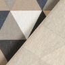 Tissu décoratif Semi-panama Triangles – beige/gris,  thumbnail number 4