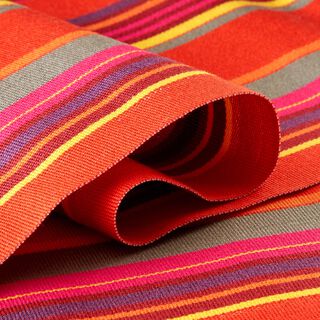 Extérieur Tissu pour chaise longue Rayures verticales, 44 cm – rouge/lilas, 