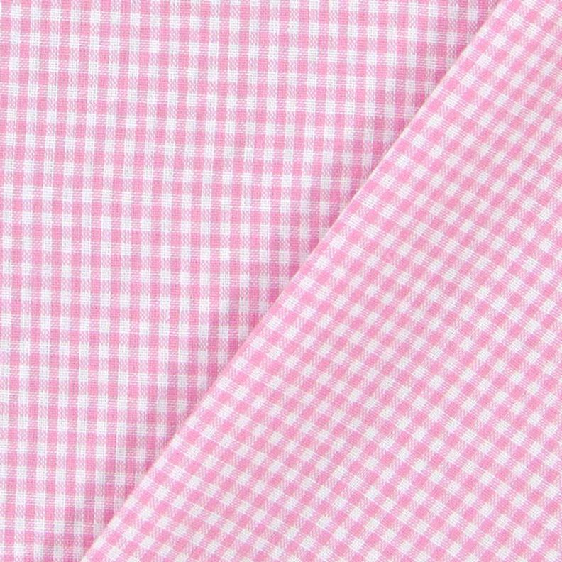 Tissu en coton Vichy à carreaux 0,2 cm – rose/blanc,  image number 3