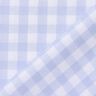 Tissu en coton Vichy à carreaux 1 cm – jean bleu clair/blanc,  thumbnail number 3