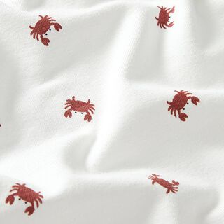 Jersey coton Petits crabes – écru, 