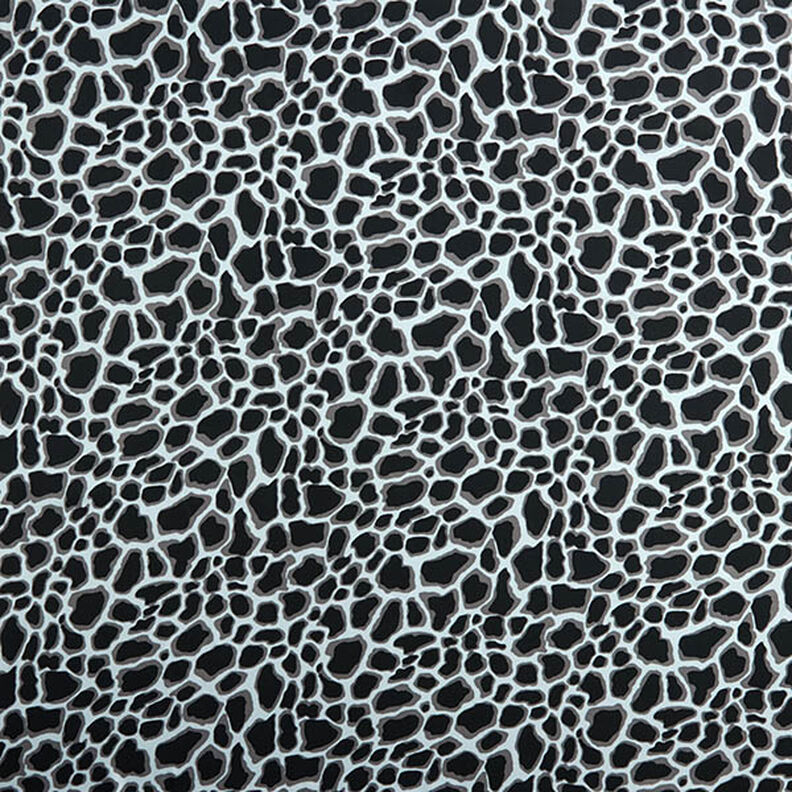 Tissu en viscose Motif léopard – bleu clair/noir,  image number 1