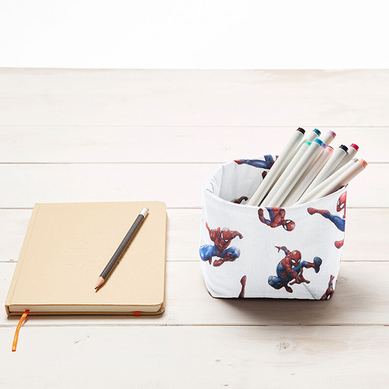 Cretonne Tissu sous licence Spiderman | Marvel – blanc,  image number 8