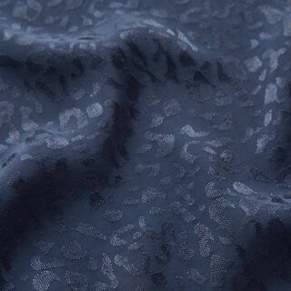 Tissu viscose Motif léopard – bleu nuit, 