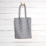 Coton enduit Mini feuilles abstraites – gris/blanc,  thumbnail number 8