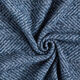 Tissu pour manteau en laine mélangée Zigzag – bleu marine,  thumbnail number 3