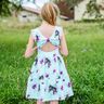 Jersey coton Cheval en fleurs | Glitzerpüppi – bleu glacier/violet pastel,  thumbnail number 6