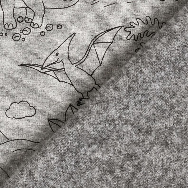 Polaire alpin Dinosaures – argent/noir,  image number 4