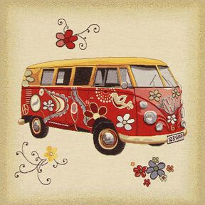 Gobelin pièce VW Bulli multicolore, 