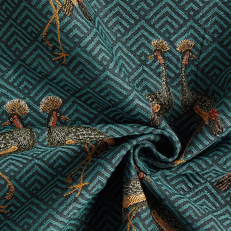 Jacquard Gobelin Paon – pétrole,  image number 3