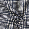 Tissu pour manteau Carreaux double face – bleu marine/blanc,  thumbnail number 3