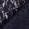 Dentelle avec fleurs pailletées – bleu nuit,  thumbnail number 4