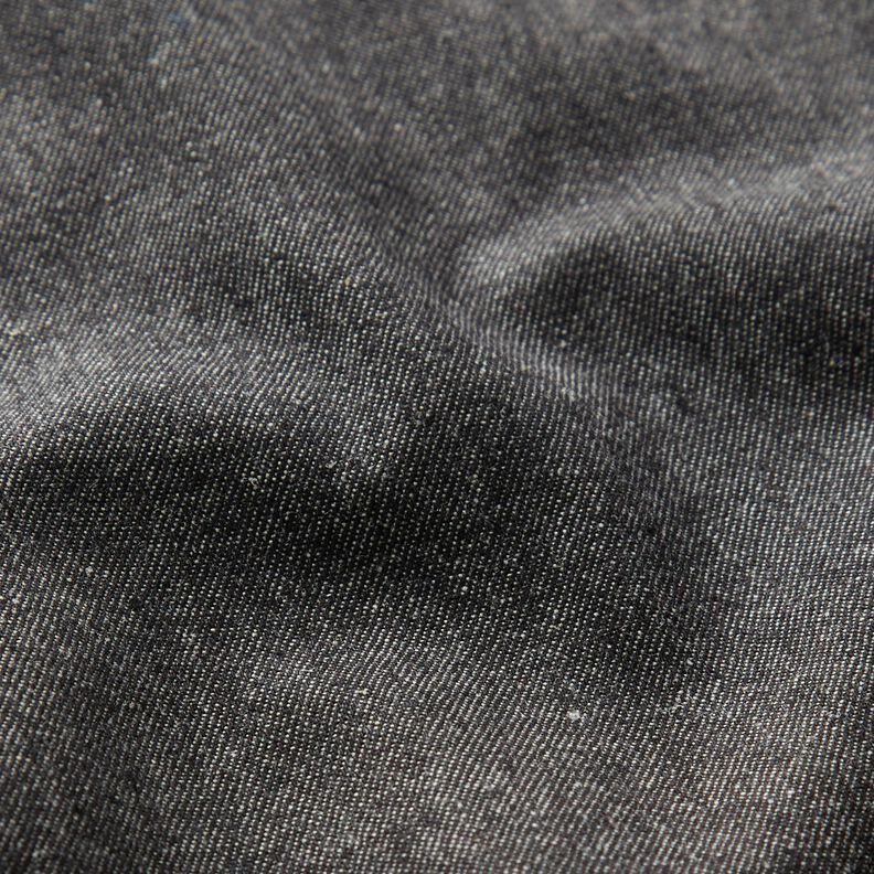 Denim de coton moyen – noir,  image number 2