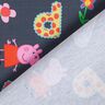 Jersey coton Tissu sous licence Lettres et fleurs Peppa Pig | ABC Ltd. – gris,  thumbnail number 4
