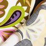 Tissu viscose Fleurs rétro – olive/lilas,  thumbnail number 4