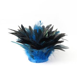Galons à plumes  Amay  - bleu roi, 