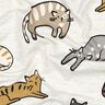 Jersey coton Chats | Poppy Fabrics – nature/marron,  thumbnail number 2