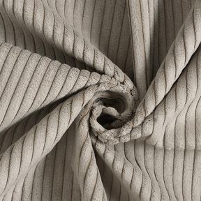 Tissu de revêtement velours côtelé doux – taupe clair, 