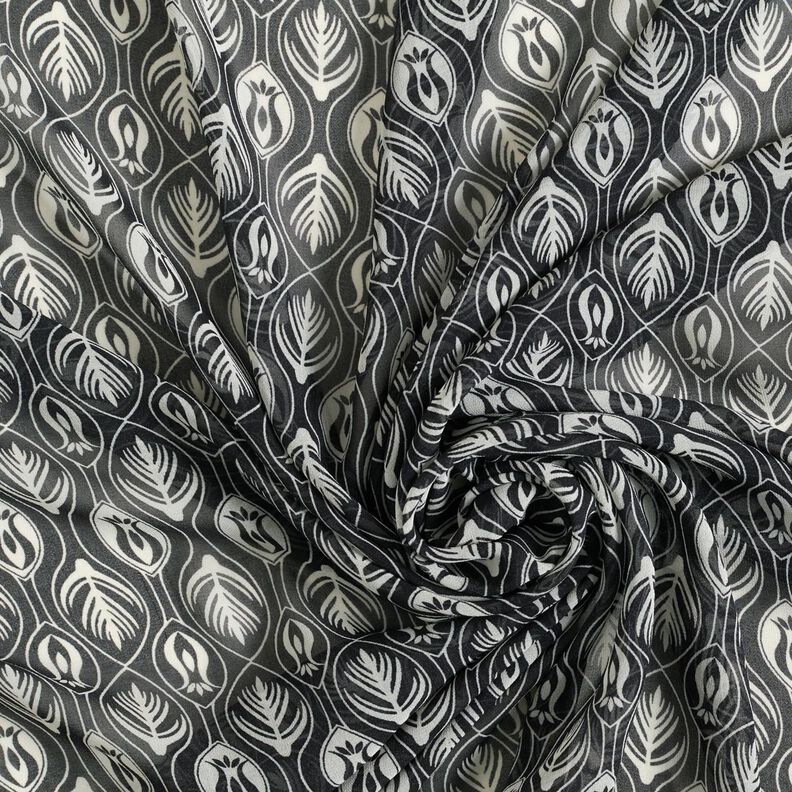 Chiffon ornements – blanc/noir,  image number 3