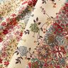 Tissu de décoration Gobelin Splendeur des fleurs – beige clair/rouge,  thumbnail number 5
