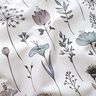 Tissu de décoration Semi-panama dessin de fleurs – écru/noir,  thumbnail number 2