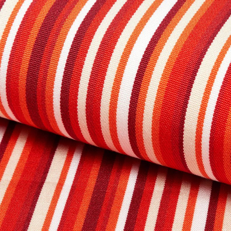 Extérieur Tissu pour chaise longue Rayures verticales 44 cm – rouge foncé/orange,  image number 5