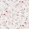 Tissu en coton Popeline branches de fleurs discrètes – argent/beige clair,  thumbnail number 1