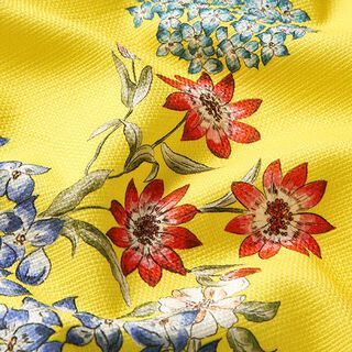 Stretch Panama violettes – jaune/bleu, 