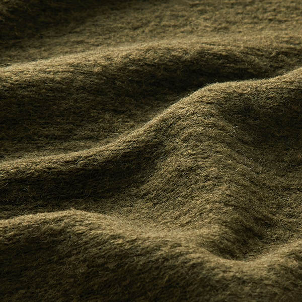 Maille pour manteau en laine mélangée chinée – pin foncé,  image number 2