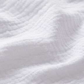 Tissu double gaze de coton – blanc, 