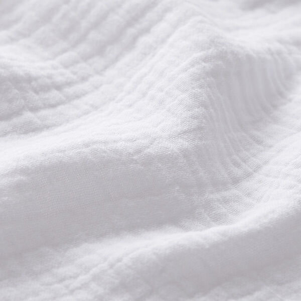 Tissu double gaze de coton – blanc,  image number 3