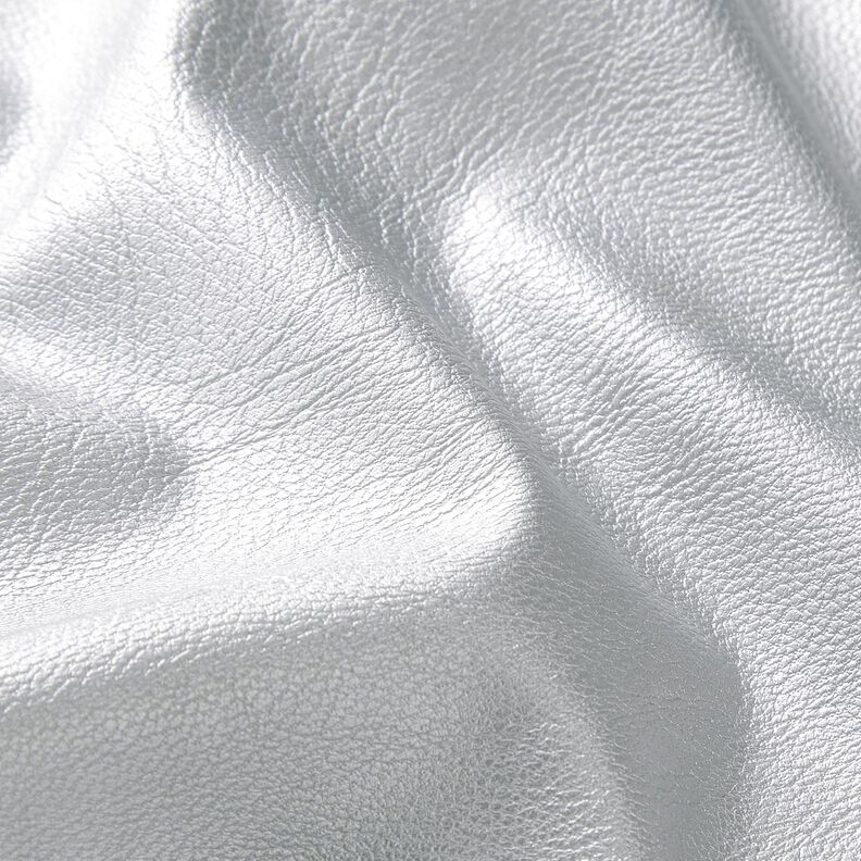 Stretch Imitation cuir Métallique – argent,  image number 2