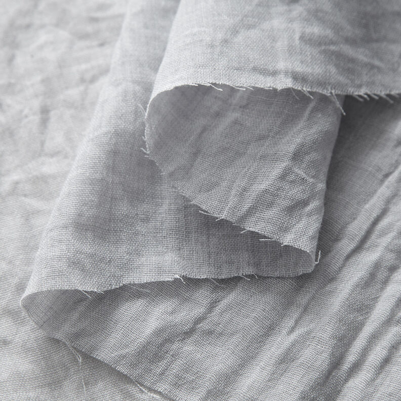 Voile mélangé froissé – argent,  image number 3