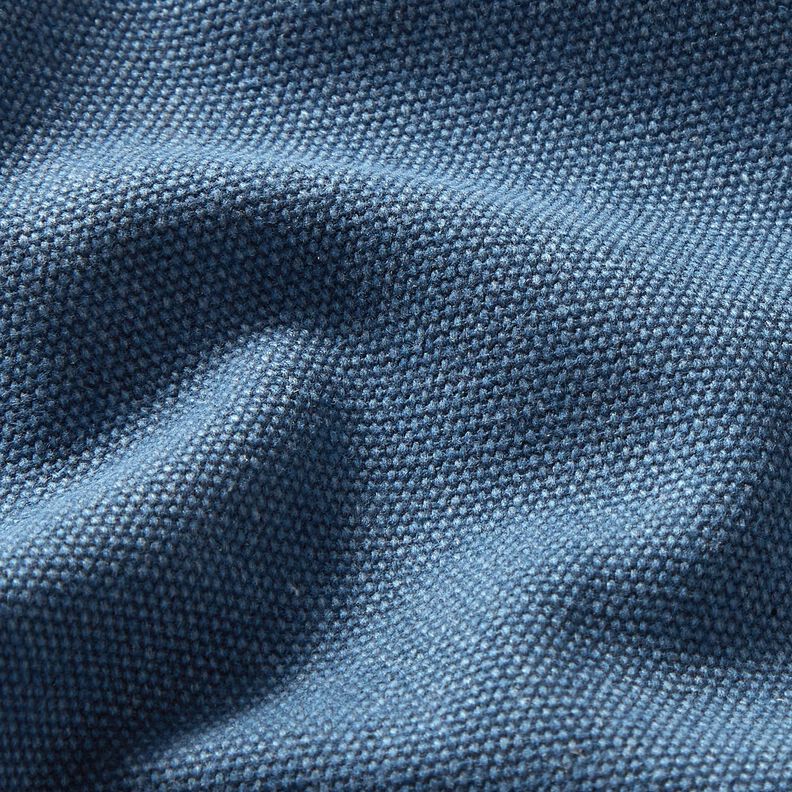 Tissu de décoration Canvas ciré – bleu jean,  image number 2