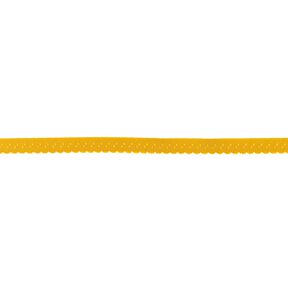 Bande à border élastique Dentelle [12 mm] – moutarde, 