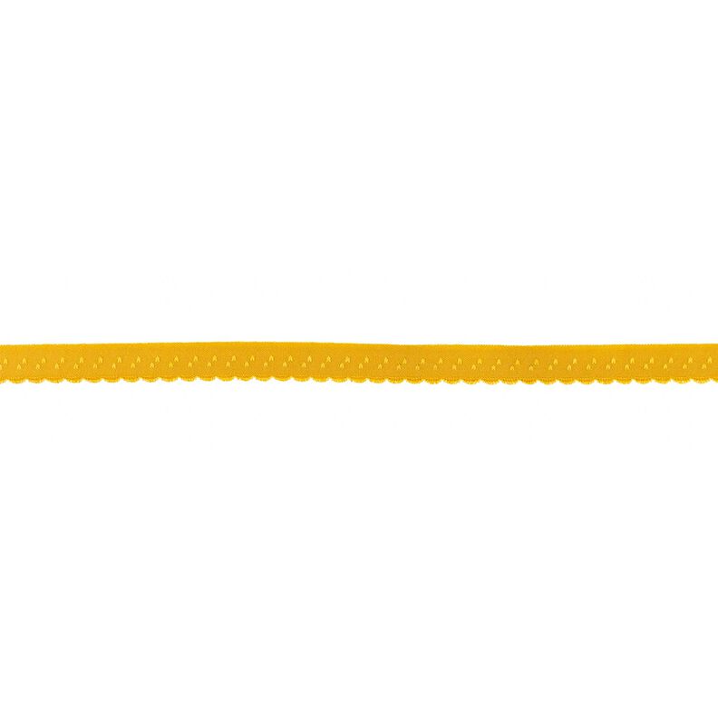 Bande à border élastique Dentelle [12 mm] – moutarde,  image number 1