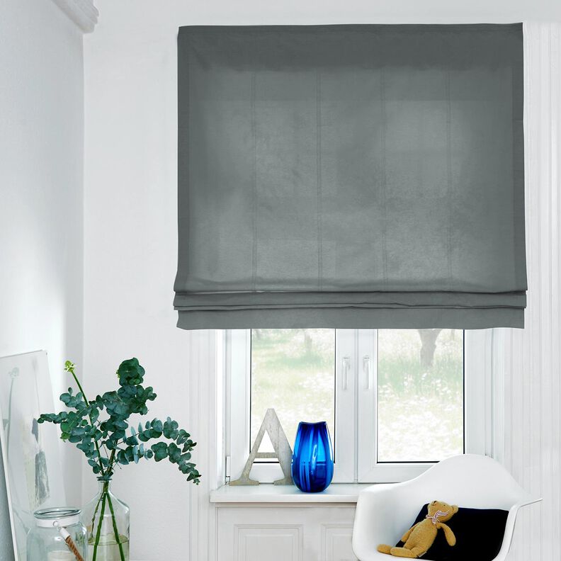 Pur lin lourd Uni – gris, image number 5