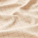 Jersey de coton carreaux interrompus – noix de cajou, 