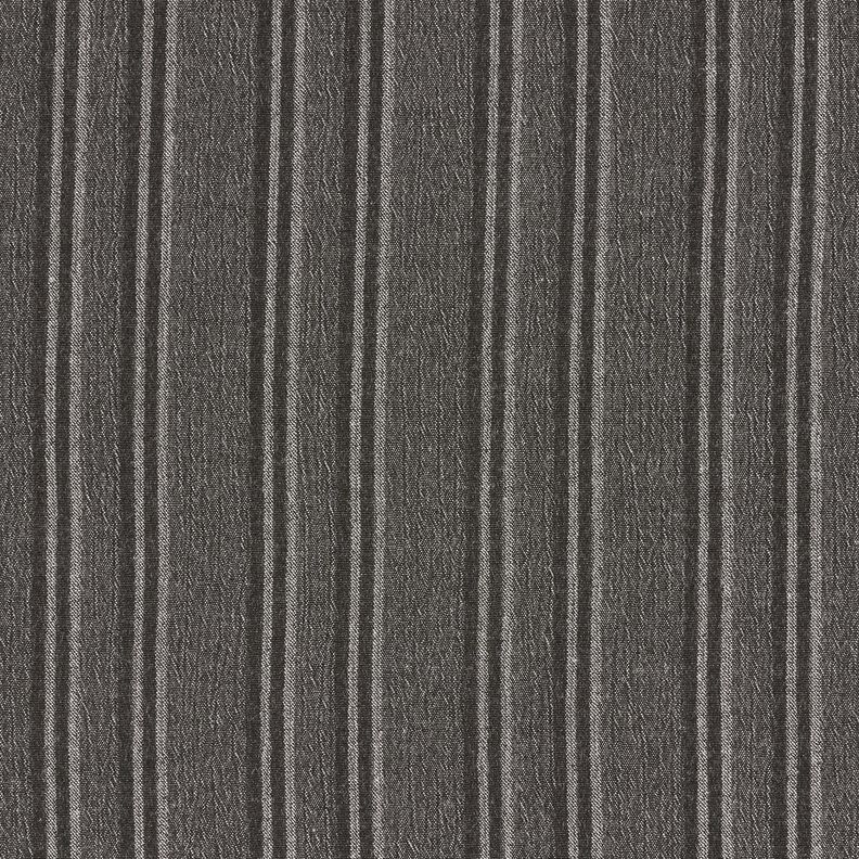 Tissu de coton à rayures écrasées – anthracite,  image number 1